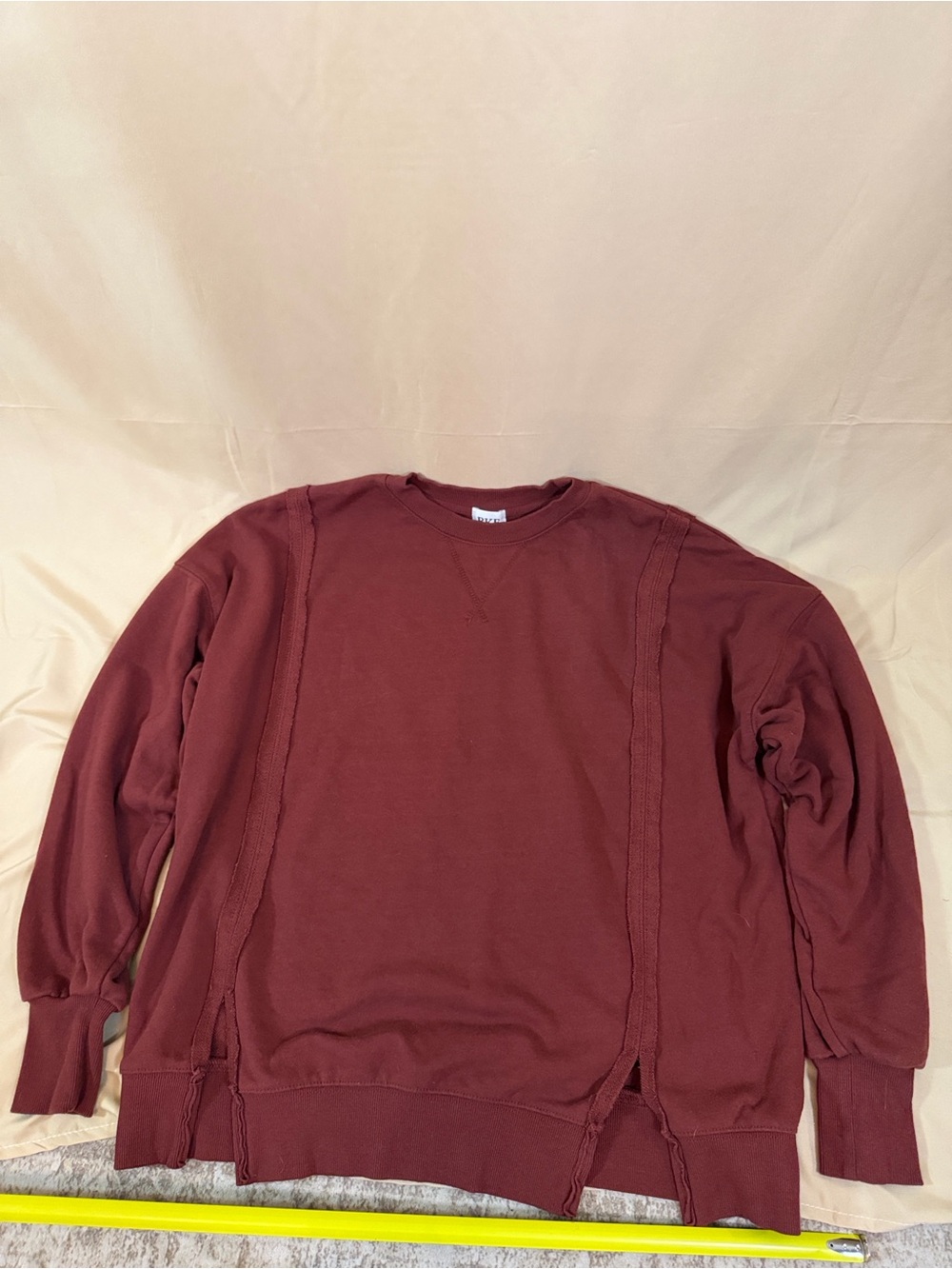 BKE Men's Burgundy Crewneck Sweatshirt